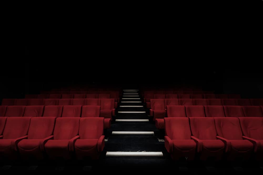 A cinema waiting for the next story on screen